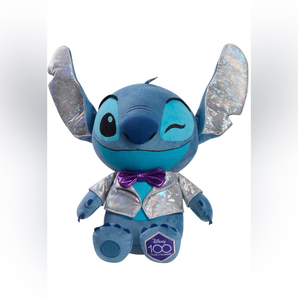 NWOT Disney100 Stitch Plush Toy 30 inches - Blue and Silver